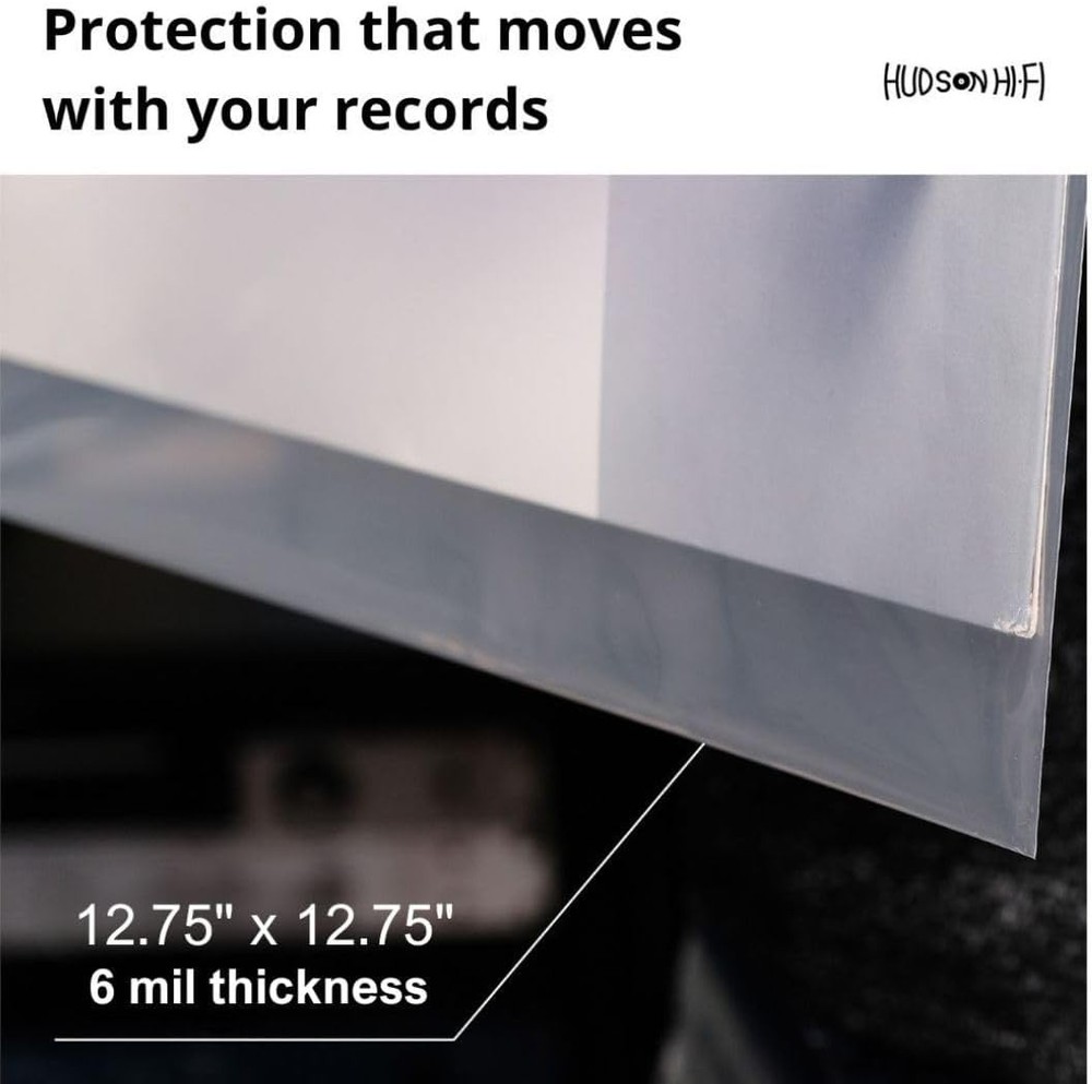 Flexible Archival-Grade Vinyl Jacket Outer Sleeves – 100 Pack – ...