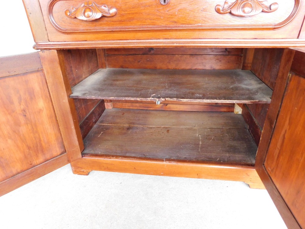 Antique Walnut Cottage Style Victorian Period Plantation Drop Front Desk