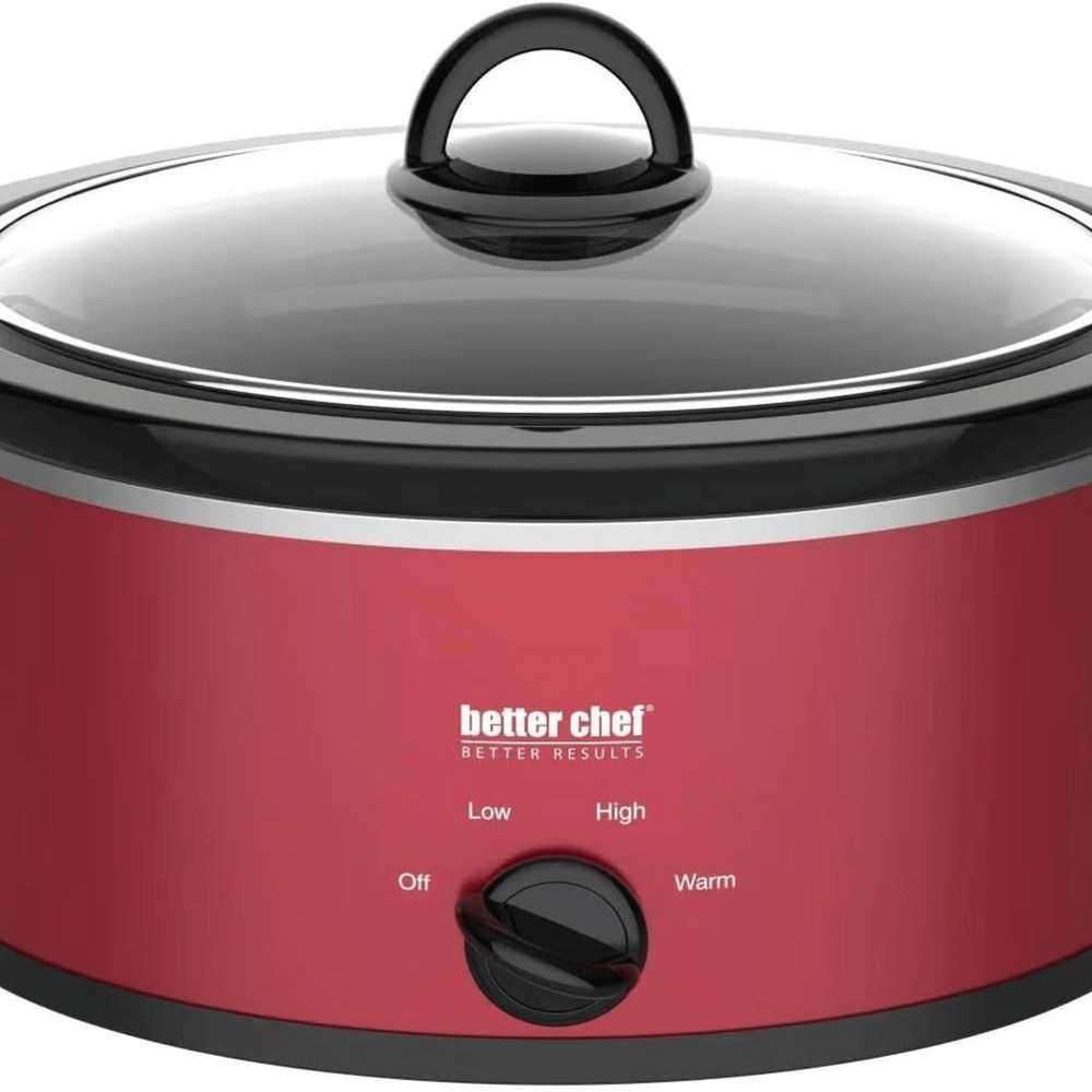 Better Chef 3-Quart Oval Slow Cooker with Easy Clean Removable Stoneware Crock