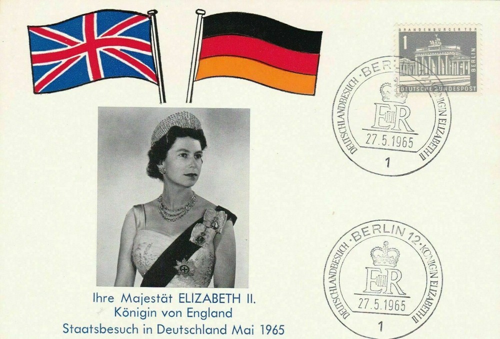 GERMAN COMMEMORATIVE  COVERS , QUEEN ELIZABETHH 2nd