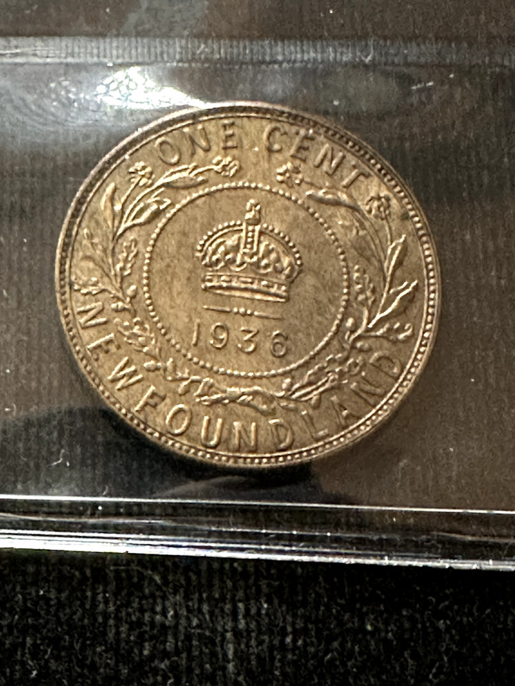 1936 Newfoundland Large ¢1 Cent, ICCS Graded**MS-64**