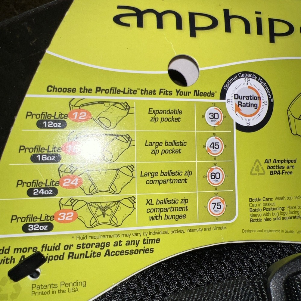 Amphipod Soft-Tech Ergo-Ultralight Bottle Pack