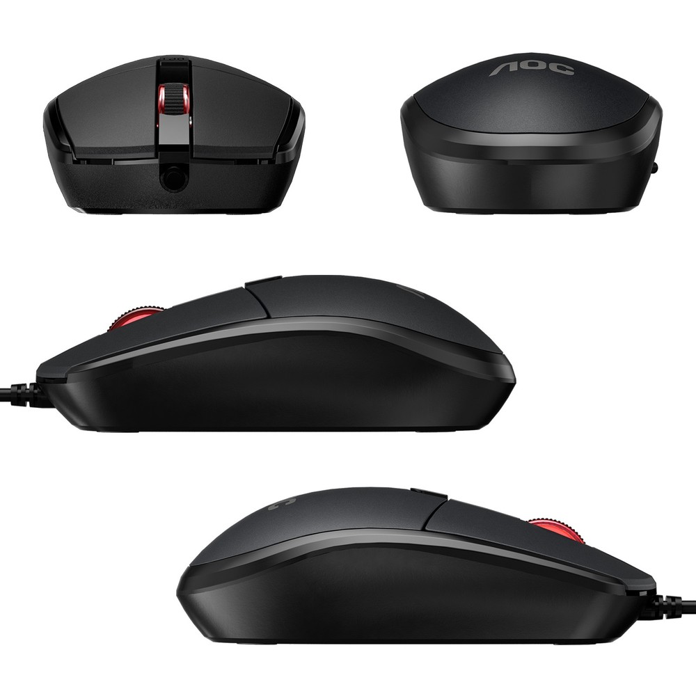 AOC MS130 Office Wired Optical Scroll Wheel Mouse for PC Laptop Notebook Desktop