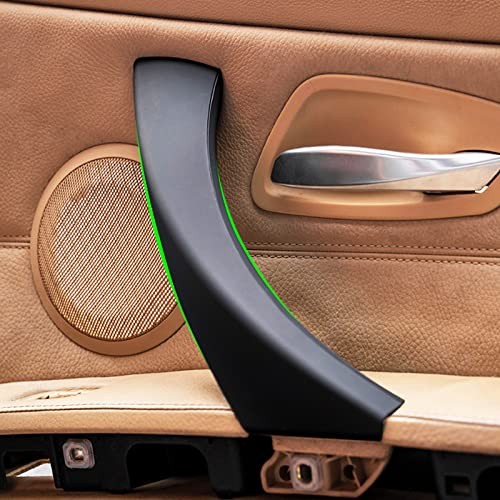 Black Right Door Handle Covers for BMW E90 E91, Interior Door Pull Handle