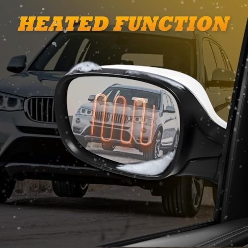 Driver Side Mirror Assembly Compatible with X3 2011-2014 Side View Left White