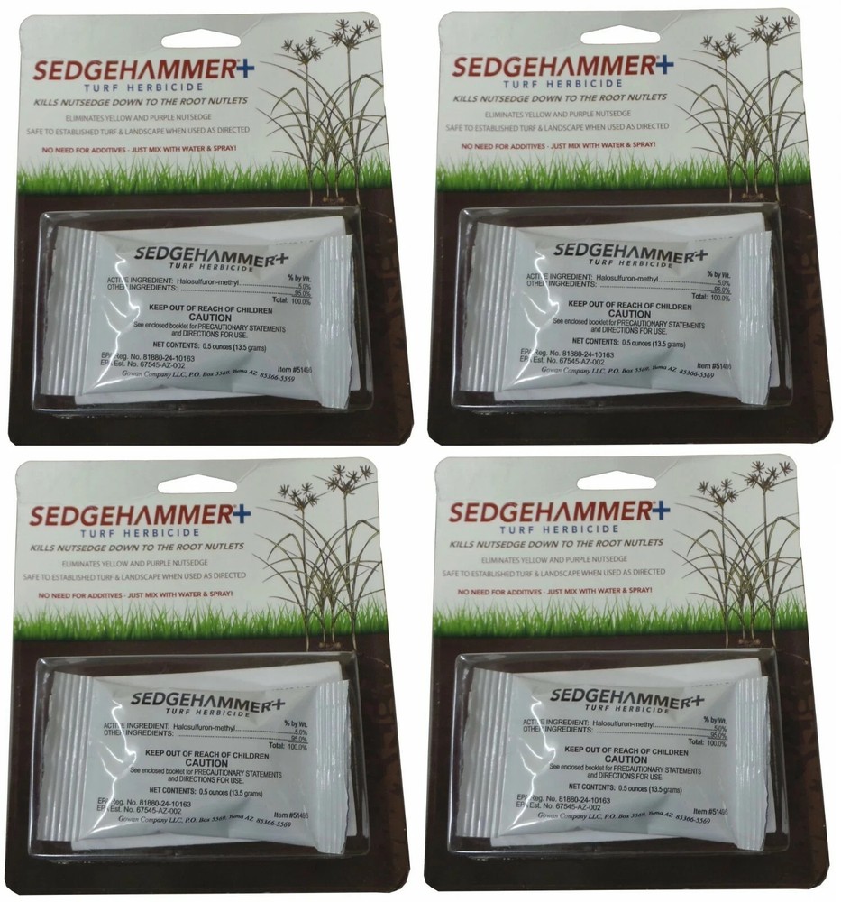 Sedgehammer + Plus Turf Herbicide 5% Halosulfuron (Nutsedge Control) - 4 Packets