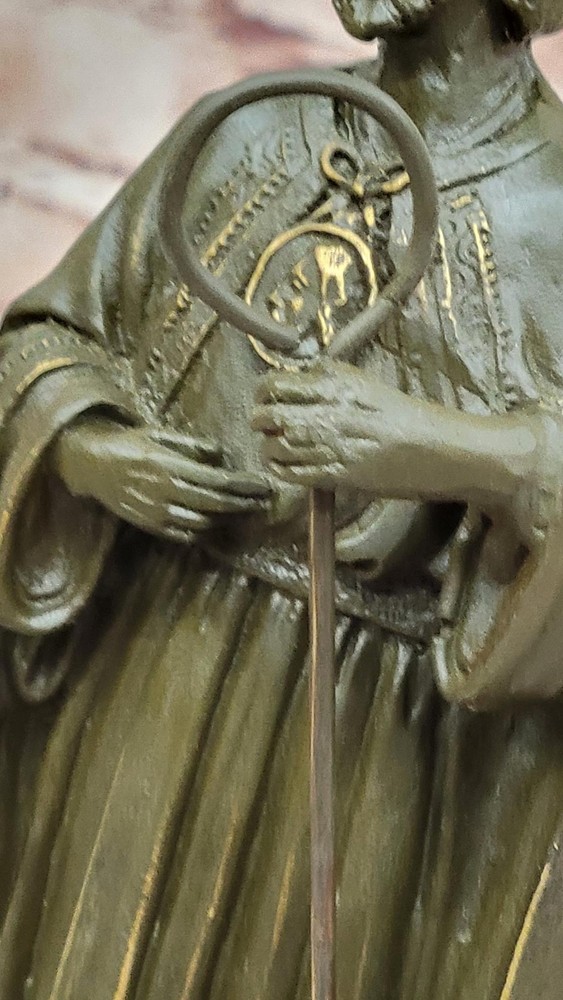 Handcrafted Saint Joseph Bronze Statue – Authentic Religious Artwork for Sacred