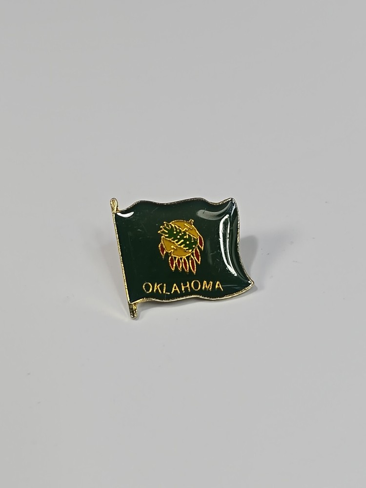 Oklahoma Flag Souvenir Lapel Pin Small Size