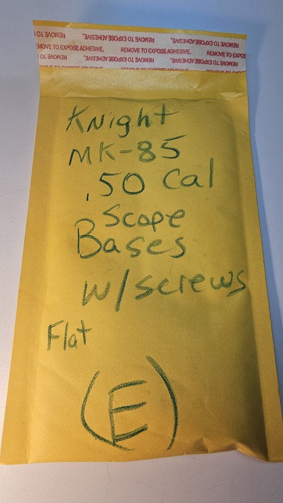 Knight MK-85 Inline Muzzleloader Scope Bases With Screws (E)