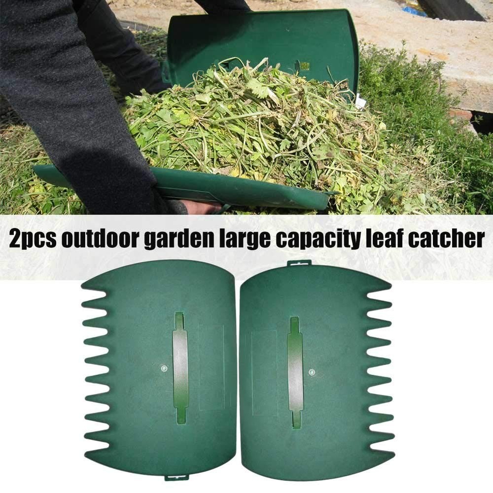 Leaves Grabber, 2pcs Handheld Hazelnut Leaf Scoop, Fast Lawn Remove Fallen Co...