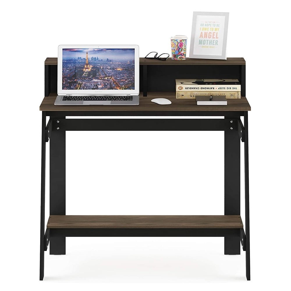 Columbia Walnut A Frame Computer Desk Simplistic Style W Easy Assembly & Modern