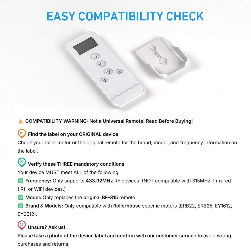 14 Channel Controller for Roller Shades Remote Control for Motorized Windows ...