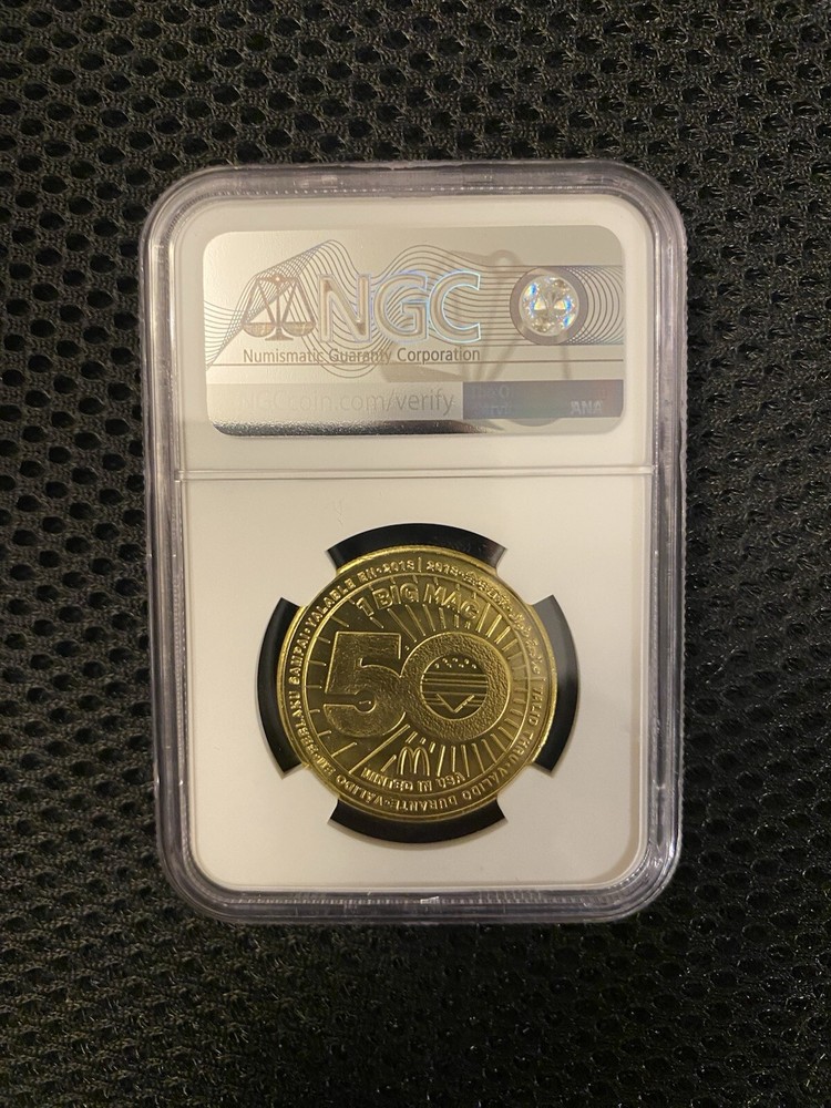 NGC MS 67. 2018 McDonalds 10s Communication Evolution MacCoin Mac Coin