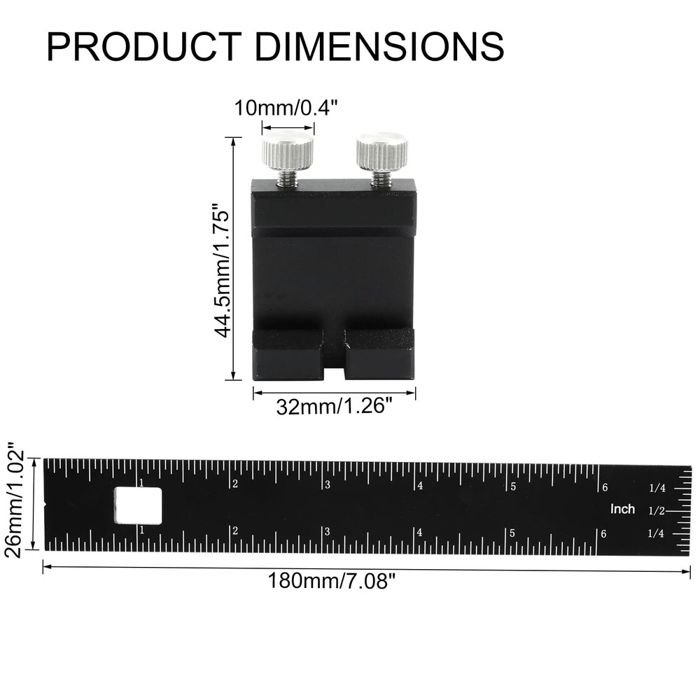 Precision Pocket Ruler 6 Inch Professional Woodworking Ruler Construction Ruler