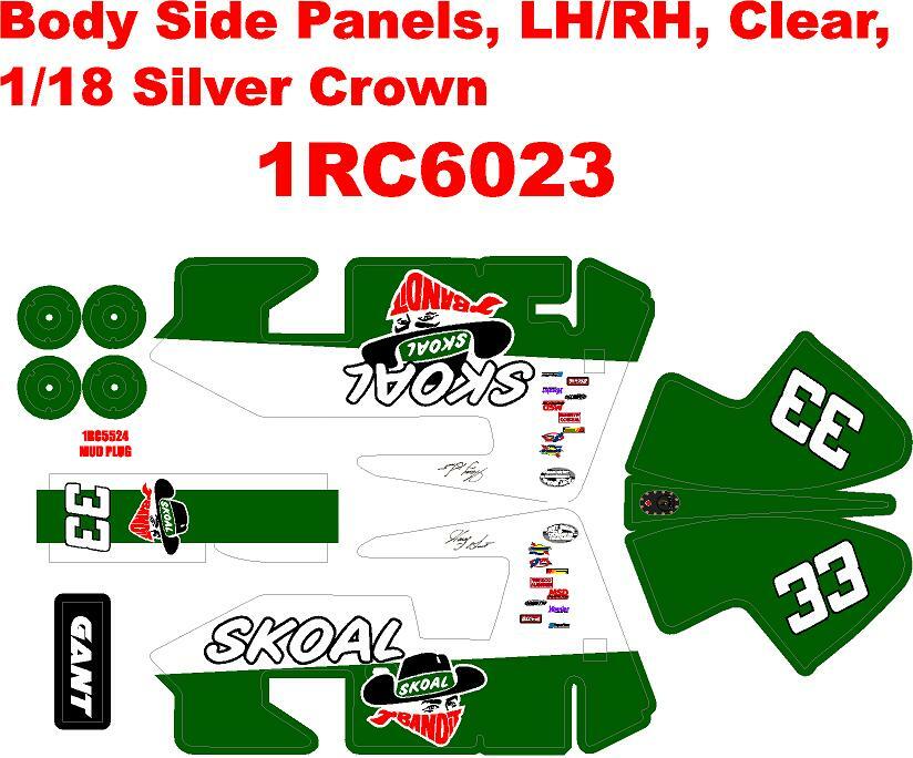 1RC SILVER CROWN WRAP Harry Gant  THEMED WRAP KIT