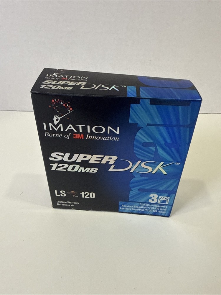 3 Imation Super Disk 120 MB LS-120- Two New One Used