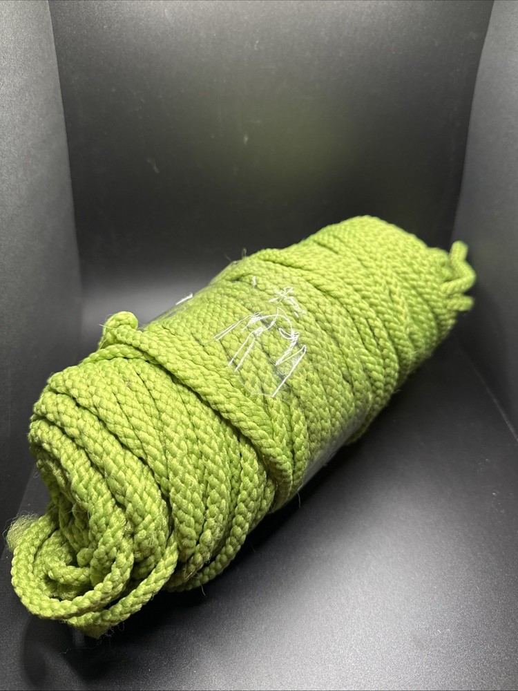 Vtg Large Green Macrame Cord ~ 1+ Pound