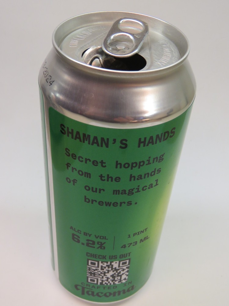 Craft BEER Empty Can: E9 Brewing Co Shaman's Hands IPA ~ Tacoma, WASHINGTON