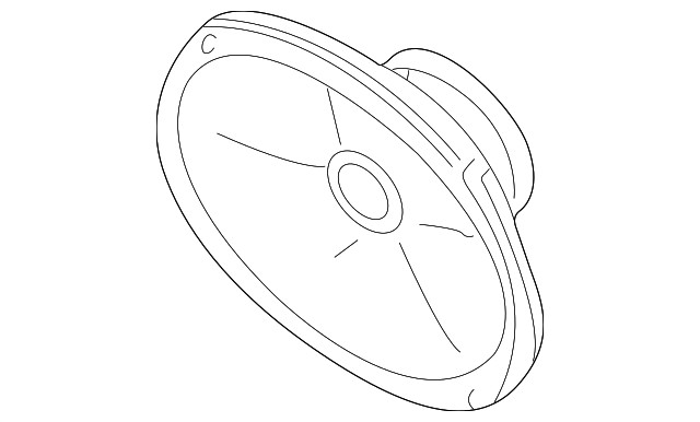 Genuine Mitsubishi Quarter Panel Speaker MR459828