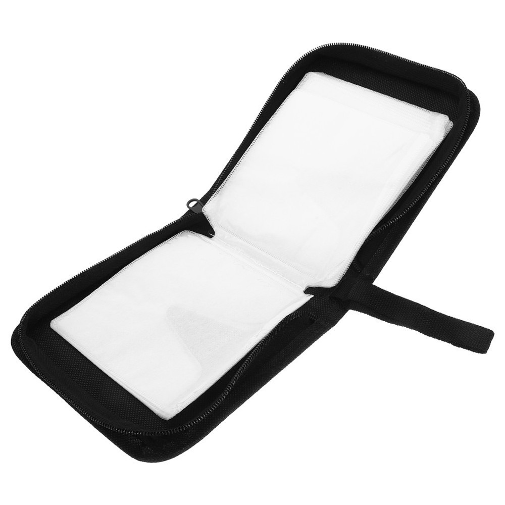 Compact Storage Capacity Cd Portable Bag Case Holder with Zipper Dvd