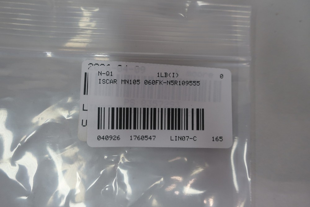 Iscar MN105 060FK-N5R109555 Solid Carbide Insert Tool Holder