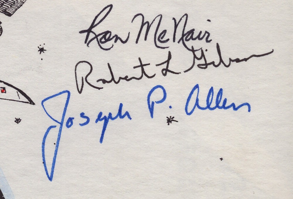 RONALD E. McNAIR - COMMEMORATIVE ENVELOPE SIGNED WITH CO-SIGNERS