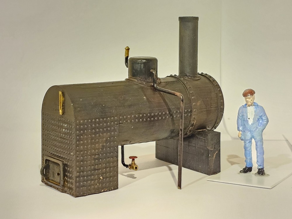 O Scale Horizontal Boiler - 3D Printed