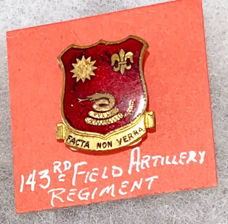 WWII 143rd Field Artillery DI SB