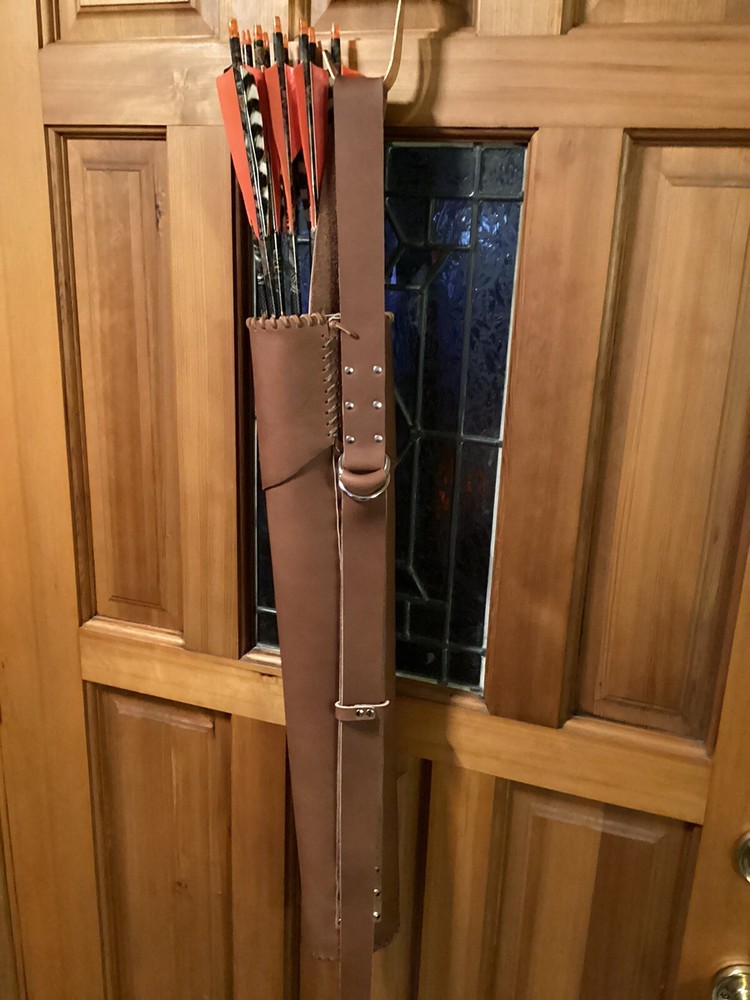CUSTOM HANDMADE TRADITIONAL ARCHERY BACK QUIVER