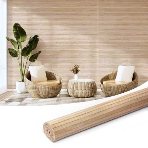 Natural Bamboo Wall Panel for Interior Wall Decor, 48" x 96" Carbonized
