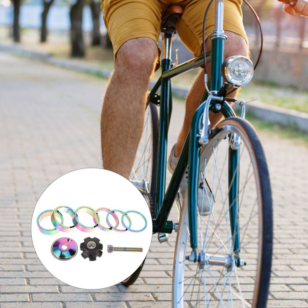 Headset Spacers Mountain Bike Replaceable Gasket Stem Bicycle Supply