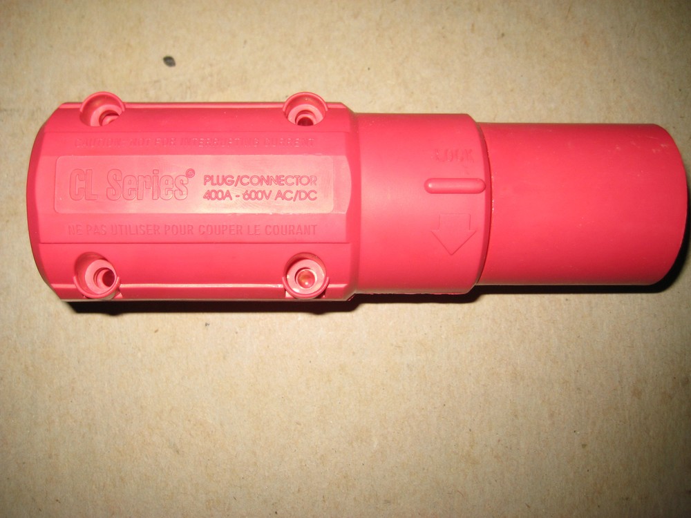 Advanced Devices CL Series CL2M Inline Male locking plug connector Red