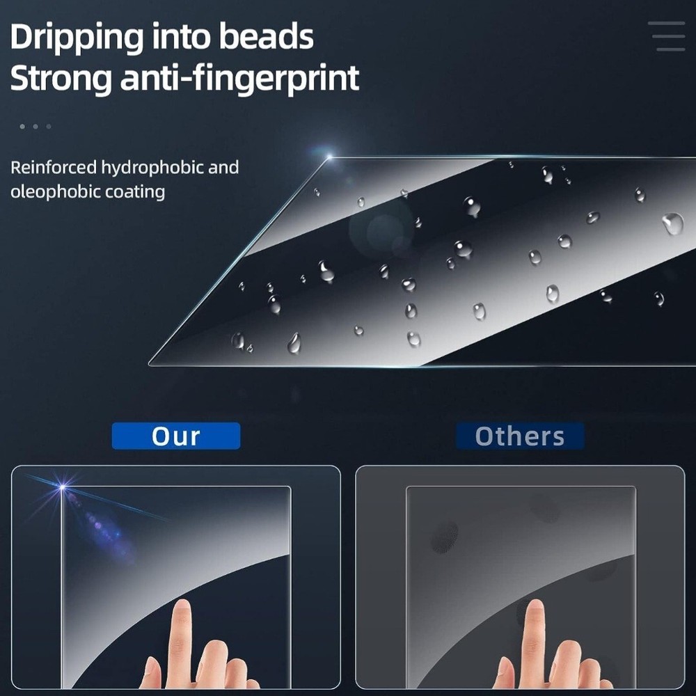 Steam Deck/Steam Deck OLED Tempered Glass Screen Protector, 2 Pack