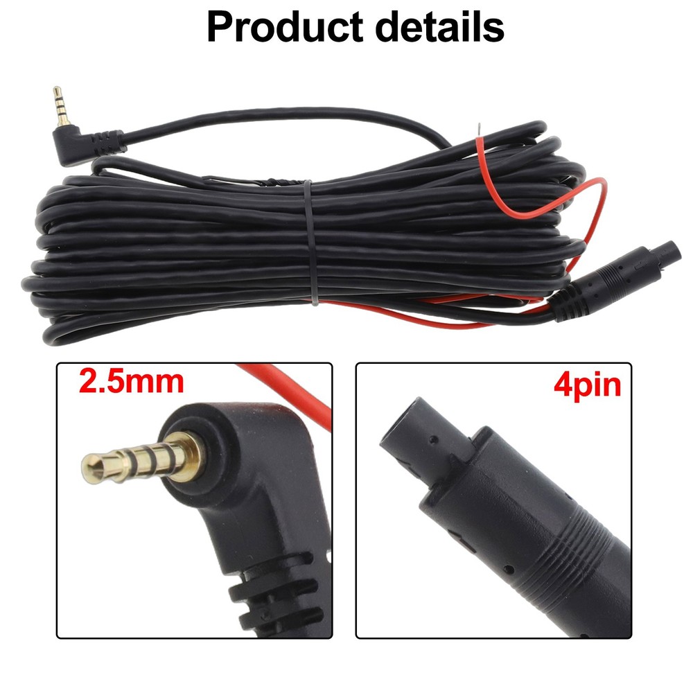 Practical 10M Car DVR for DASH Camera Extension Cable for Recorder Installation