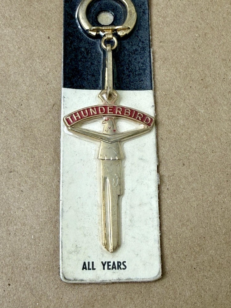 Vintage Thunderbird Key Chain Blank Key
