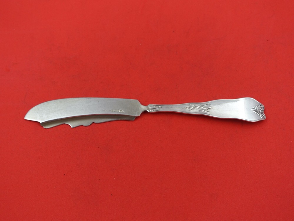 Saint Leon by Wallace Sterling Silver Master Butter flat handle GW 7 1/2"