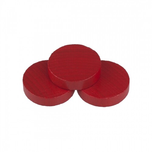 Glass - Saturn - 35x7mm - red