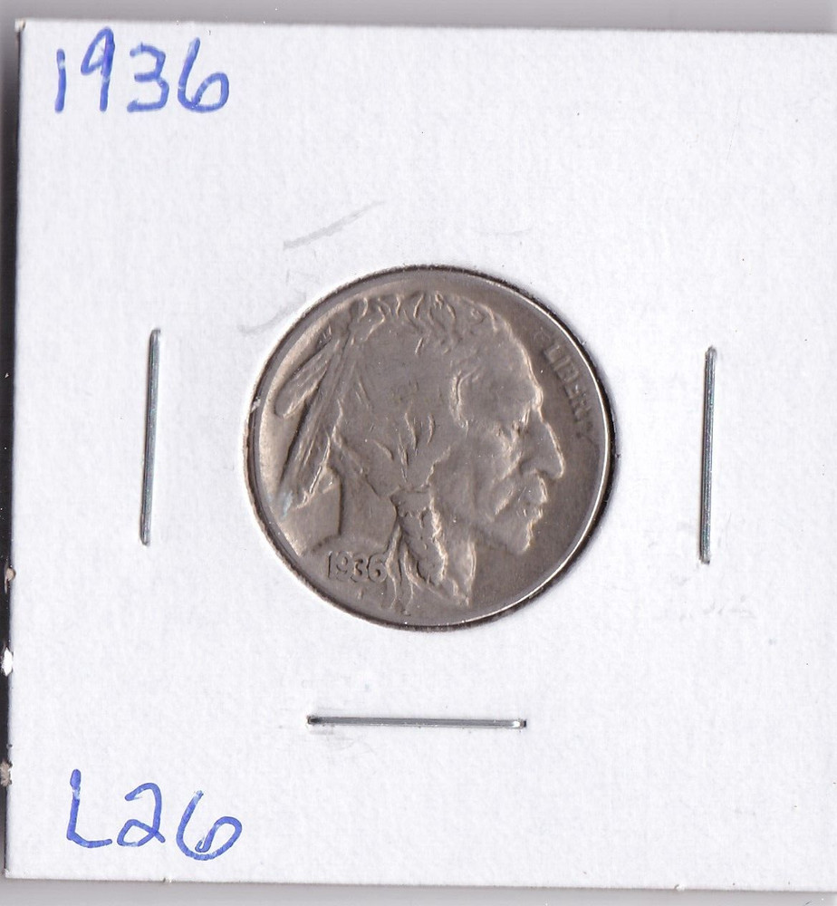 1936 Buffalo Nickel L26