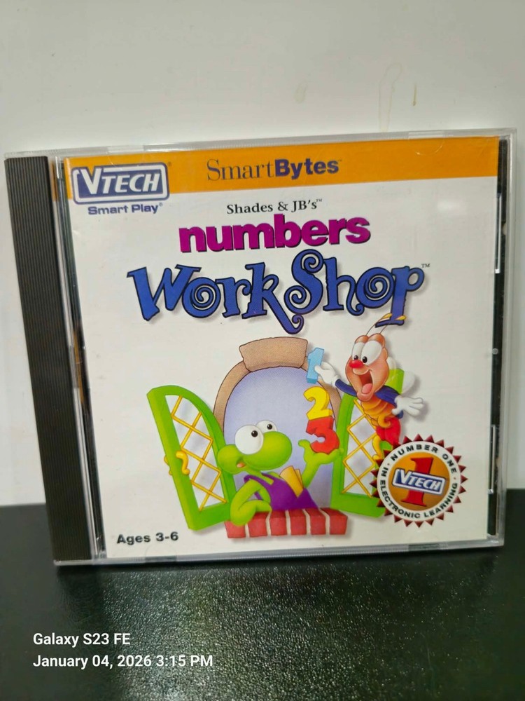 Vtech Numbers Workshop Ages 3-6 (PC) Learn Teach Home School CD Education Tutor