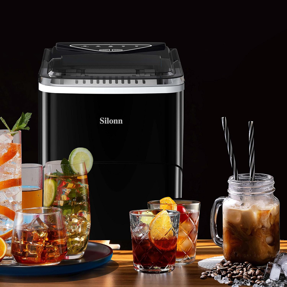 Countertop Ice Maker - Efficient Self-Cleaning Ice Machine with 2L Capacity, 26L