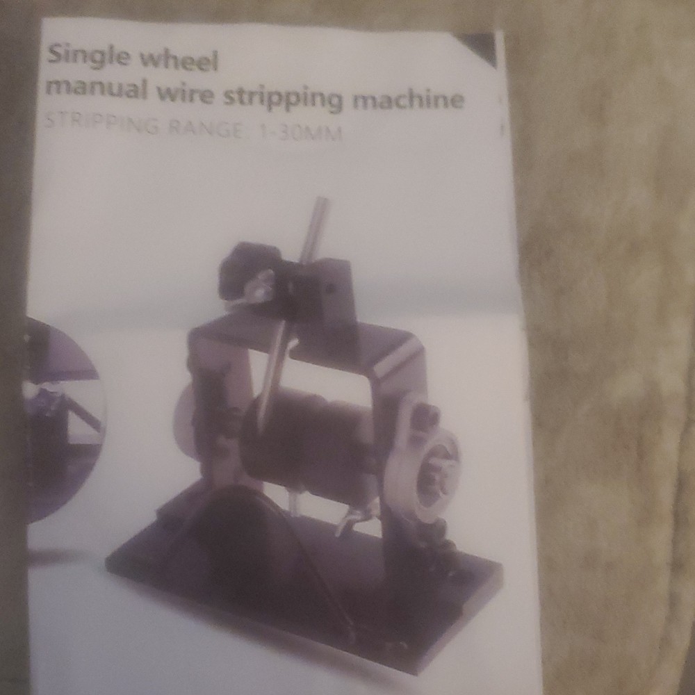 Single Wheel Manual Wire Stripping Machine 1-30mm Range