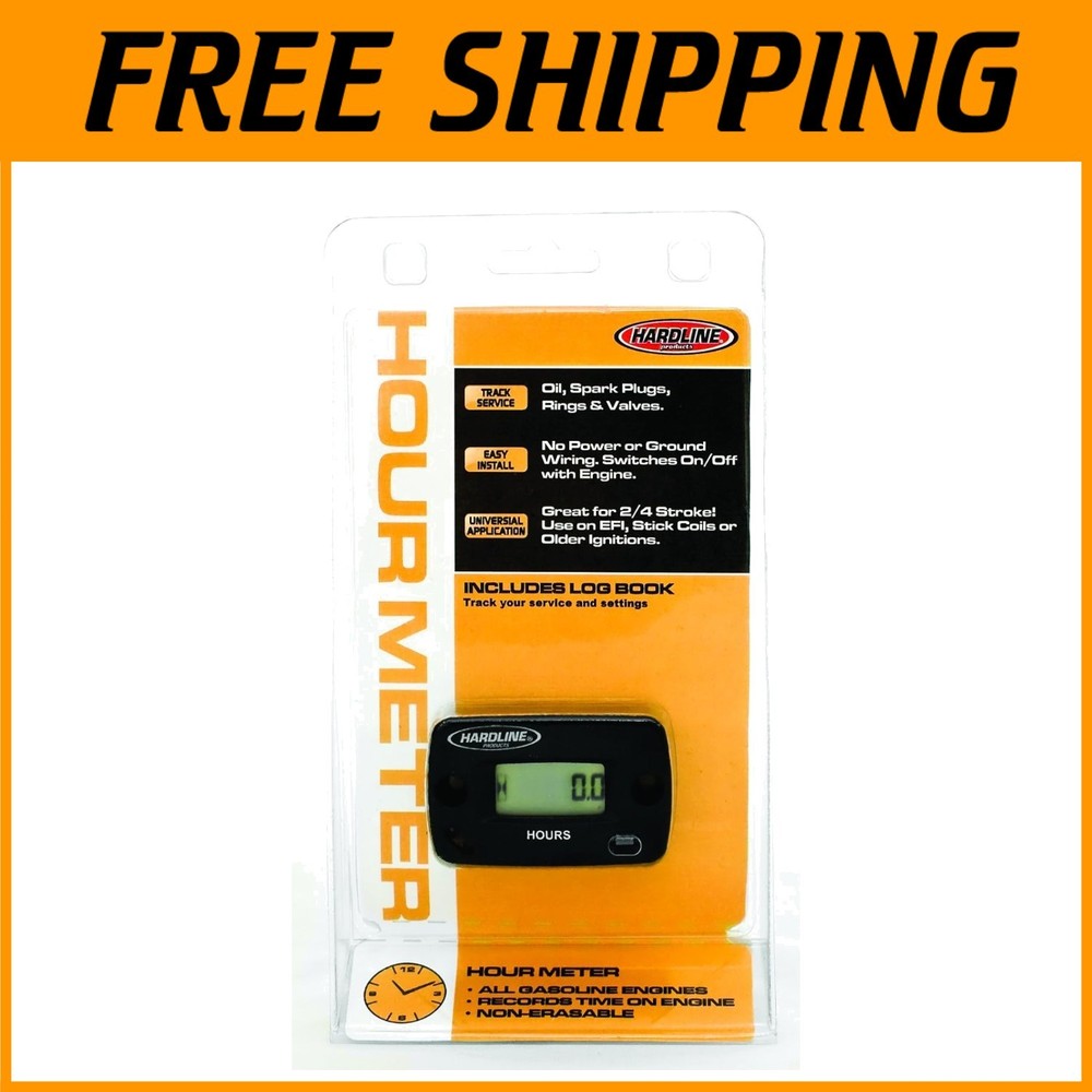 Inductive Hour Meter for Gas Engines - Waterproof Gauge