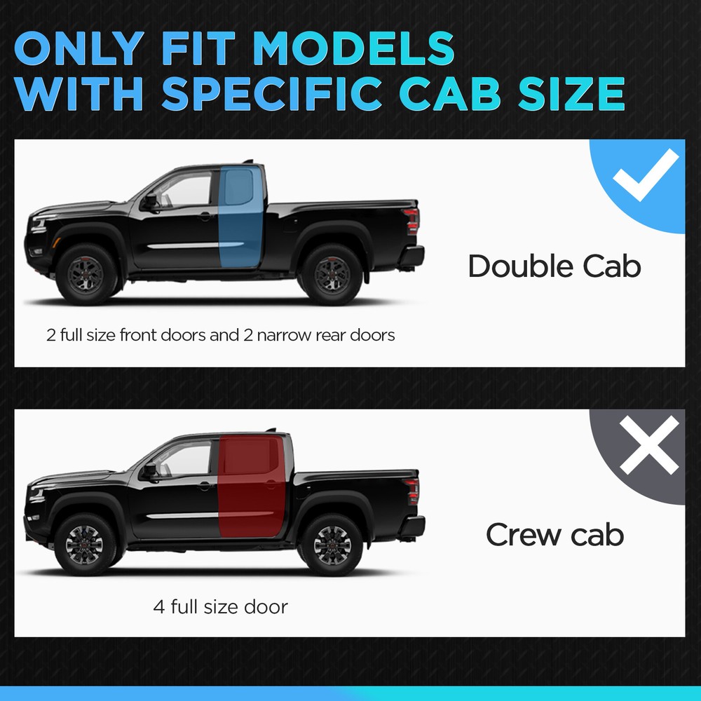 For 07-18 Chevy Silverado Double/Extended Cab 6.5'' Running Board Side Step Bars