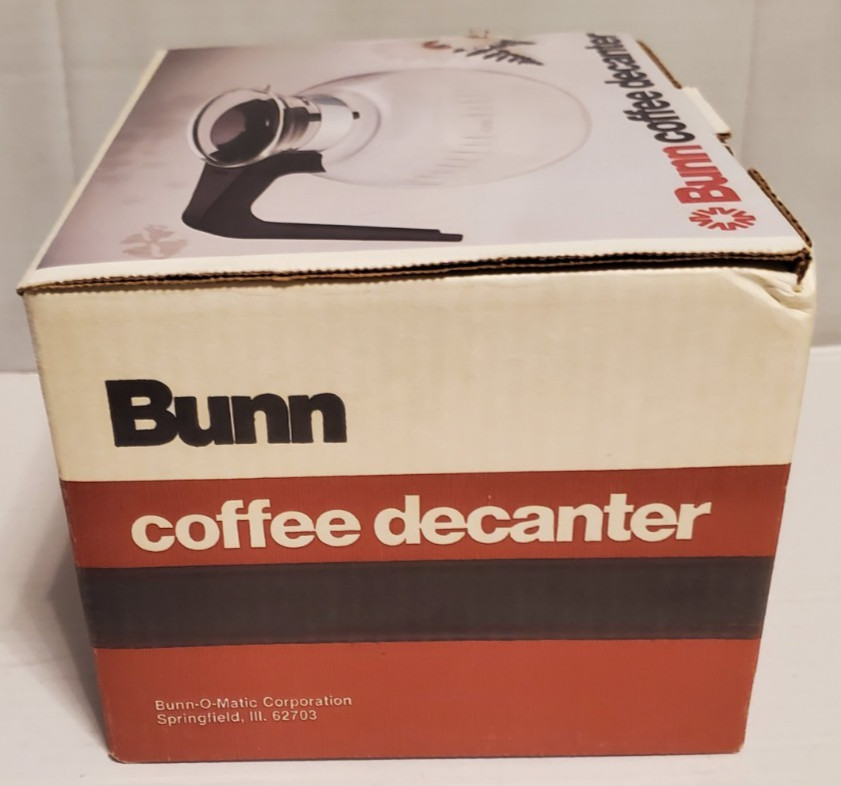 Bunn 8 Cup Replacement Glass Coffee Decanter, Black, Open Box