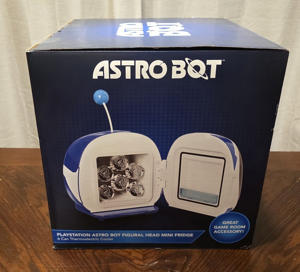 PlayStation Astro Bot Mini Fridge *minor box damage* New