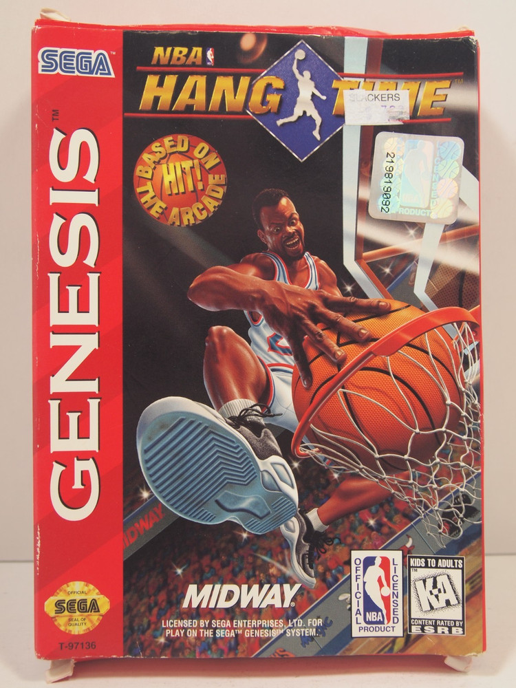 NBA Hang Time (SEGA Genesis) Authentic CARDBOARD BOX ONLY
