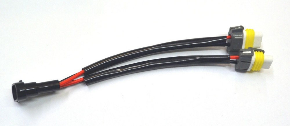 Splitter Wire Ceramic C 899 H27 Two Harness Fog Light Socket Plug Connector Lamp