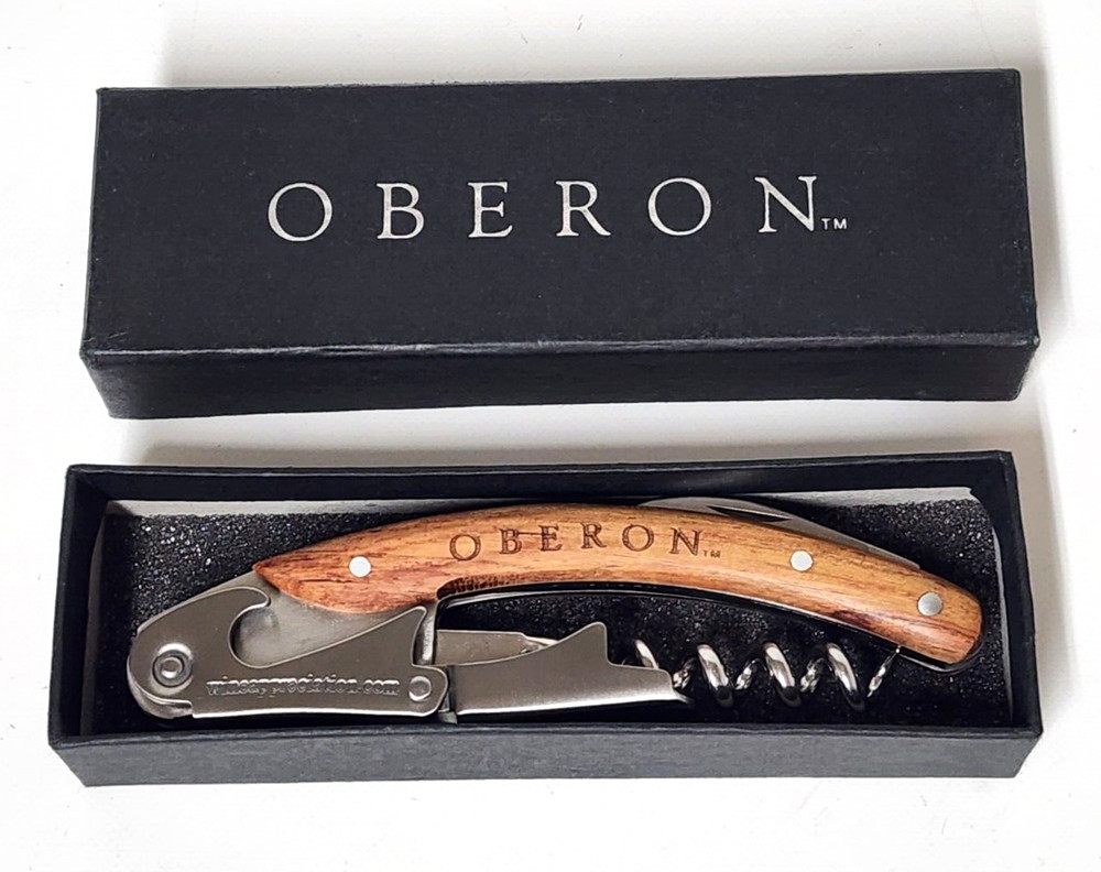 Oberon Corkscrew Multitool Knife Bottle Opener Wines w/ Original Box
