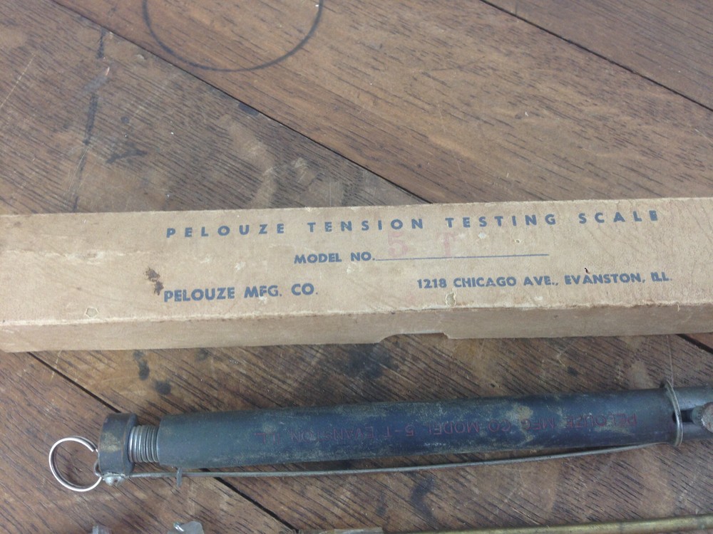 Vintage T-5 PELOUZE TENSION TESTING SCALE