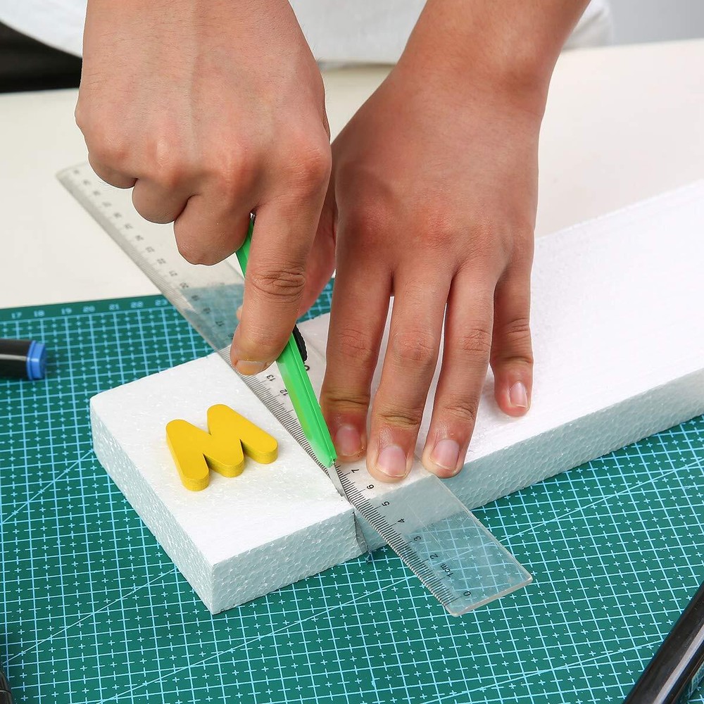 8 Pcs Craft Foam Blocks Rectangle Polystyrene Foam Bricks, 12x4x1 Inch